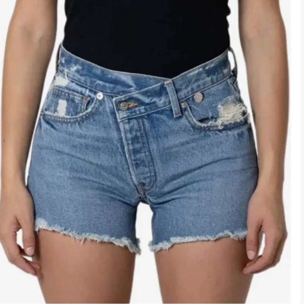 EB denim Jeanette crossover shorts - Picture 2 of 6